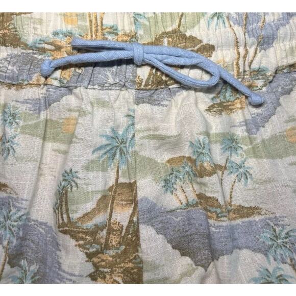 Rip Curl Palm Tropical Linen Blend Beach Pullon Shorts Women's Size Large - Picture 4 of 16